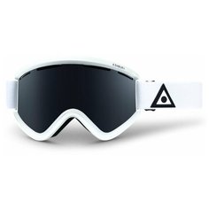 Горнолыжная маска ASHBURY Blackbird White Triangle (Dark Smoke Lens/Yellow Spare) 2022