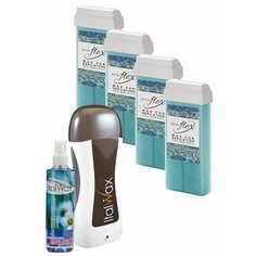 Набор для депиляции ITALWAX Flex Аквамарин (воскоплав, 4 картриджа, лосьон)