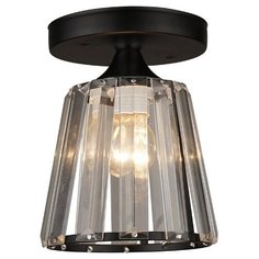 Интерьерная потолочная люстра в стиле Кантри на 1 лампу с площадью освещения до 3 кв.м. 66111.01.14.01 Семь огней