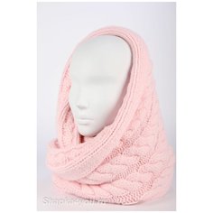 Шарф Снуд - Кольцо в 2 оборота Ferz цвет Розовый светлый размер Универсальный