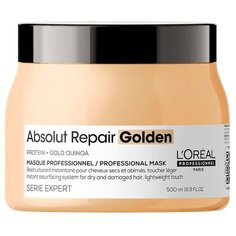 LOreal Professionnel Absolut Repair Golden Маска с золотой текстурой для восстановления поврежденных волос, 500 мл, банка