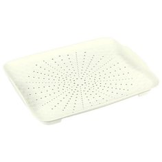 Поднос-дуршлаг 26.5х33.5х4 см, бежевый Casalinghi