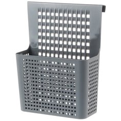 Контейнер - органайзер навесной на дверцу 245х90х310 мм, цвет серый Casalinga