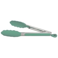 Кухонные щипцы силиконовые с фиксатором, длина 27 см бирюзовый Casalinghi