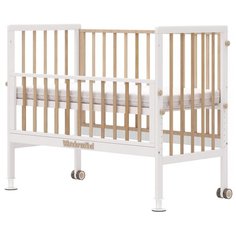 Кроватка Wundermobel MultiSleep Klassik (классическая), поперечный маятник белый/бук