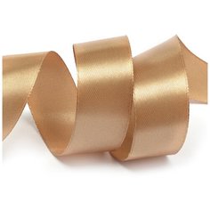 Лента атласная 1 (25мм) цв.4837 бежевый IDEAL уп.27,4 м