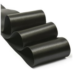 Лента атласная 3 (75мм) цв.3173 черный IDEAL уп.27,4 м