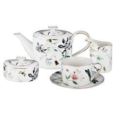 Чайный сервиз Lefard Стрекоза 275-1011, 6 персон, 15 предм., белый