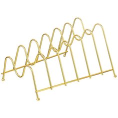 Подставка для тарелок на 6 ШТ. 28*23 СМ. высота=16 СМ. цвет - золото. Без Lefard