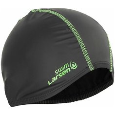 Шапочка для плавания Larsen 3059, 339705, черный, лайм