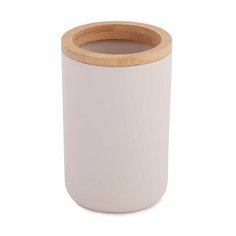 Стакан для зубных щеток "Бамбук", цвет: бежевый Alternativa