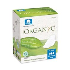 Прокладки с крылышками Нормал ультратонкие Organyc 10 шт.