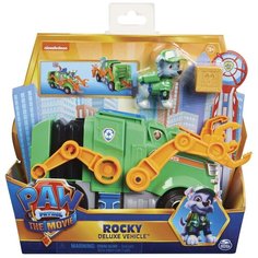 Фигурка Paw Patrol the Movie машинка с щенком Роки 6061909 Spin Master
