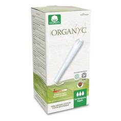 Тампоны Супер, с аппликатором Organyc 14 шт.