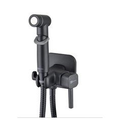 Смеситель Lemark Solo LM7165BL с гигиеническим душем, встраиваемый, черный