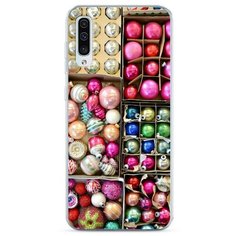 Силиконовый чехол "Елочные игрушки" на Samsung Galaxy A50 / Самсунг Галакси А50 Case Place
