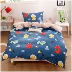 Детское постельное бельё ситрейд CDK013, размер 1,5 спальный, люкс сатин (100% хлопок), простыня 230 см