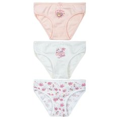 Трусики BAYKAR 3 шт размер 98/104, белый/коралловый