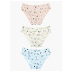 Трусики BAYKAR 3 шт размер 98/104, кремовый/голубой/розовый