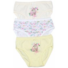 Трусики BAYKAR 3 шт размер 110/116, желтый/белый