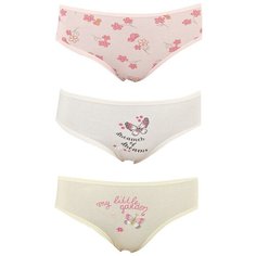 Трусики BAYKAR 3 шт размер 98/104, желтый/коралловый/бежевый