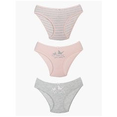 Трусики BAYKAR 3 шт размер 158/164, серый/розовый