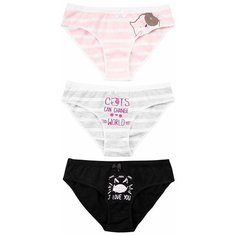 Трусики BAYKAR 3 шт размер 170/176, серый/белый/черный