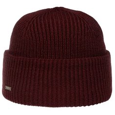 Шапка SEEBERGER арт. 18236-0 TURN-UP BEANIE (бордовый), размер UNI