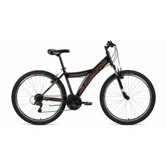 Велосипед FORWARD DAKOTA 26 2.0 (26" 18 ск. рост 16.5") 2020-2021, черный/красный