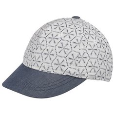 Бейсболка BETMAR арт. B1913H LACE BASEBALL CAP (белый / синий), размер UNI