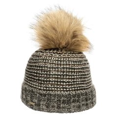 Шапка SEEBERGER арт. 18242-1 POMPOM BEANIE (темно-серый), размер UNI