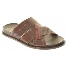 Пантолеты Shoiberg мужские летние, размер 41, цвет коричневый, артикул 734-60-01-02