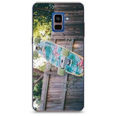 Силиконовый чехол "Хобби скейт 3" на Samsung Galaxy A8 2018 / Самсунг Галакси А8 2018 Case Place