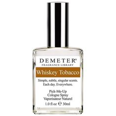 Одеколон Demeter Fragrance Library Whiskey Tobacco, 30 мл