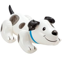 Надувная игрушка-наездник Intex Щенок 57521 белый/черный