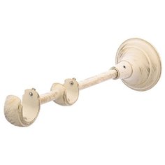 Кронштейн для карниза OLEXDECO «Открытый Элегия II» для труб 25/19 мм. Белое золото