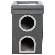 Домик для кошки Trixie Saul, серый , 39*39*64 см