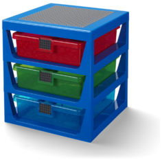 Система хранения 3-DRAWER STORAGE RACK синий Lego