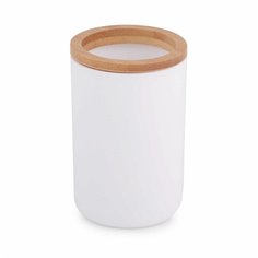 Стакан для зубных щеток "Бамбук", цвет: белый Alternativa