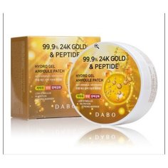 Патчи под глаза Dabo Hydro Gel Ampoule Patch 24K Gold & Peptide