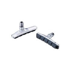 Колодки тормозные на велосипед Baradine mtb-945vc для v-brake, картриджные, резьбовые, 72мм, серебр. картридж
