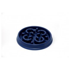 Миска для медленного поедания корма TARHONG "Slow Chow", синяя, 17.8x2.8/230мл