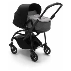 Универсальная коляска Bugaboo Bee6 (2 в 1), black/grey melange/black, цвет шасси: черный
