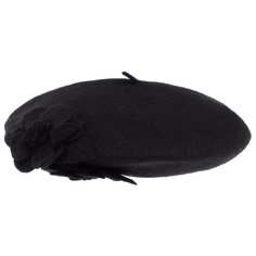 Берет BETMAR арт. B515 FLOWER BERET (черный), размер UNI