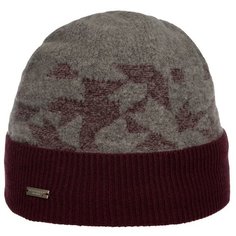 Шапка SEEBERGER арт. 18202-0 TURN-UP BEANIE (бордовый), размер UNI