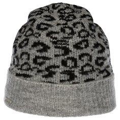 Шапка SEEBERGER арт. 18326-0 TURN-UP BEANIE (серый / черный), размер UNI