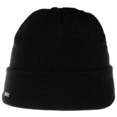 Шапка SEEBERGER арт. 18308-0 TURN-UP BEANIE (черный), размер UNI