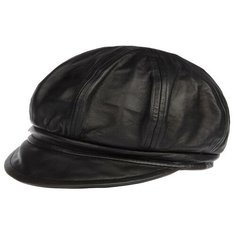 Кепка SEEBERGER арт. 18331-0 LEATHER BALLOON (черный), размер 57