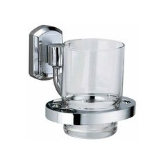 Стакан для зубных щеток WasserKRAFT Oder K-3028, хром/прозрачный