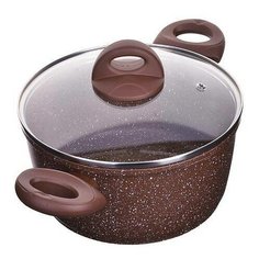 Кастрюля литая алюм. 2,6л 20см с. кр мрамор/крошка. MayerBoch 25079 KSMB-25079
